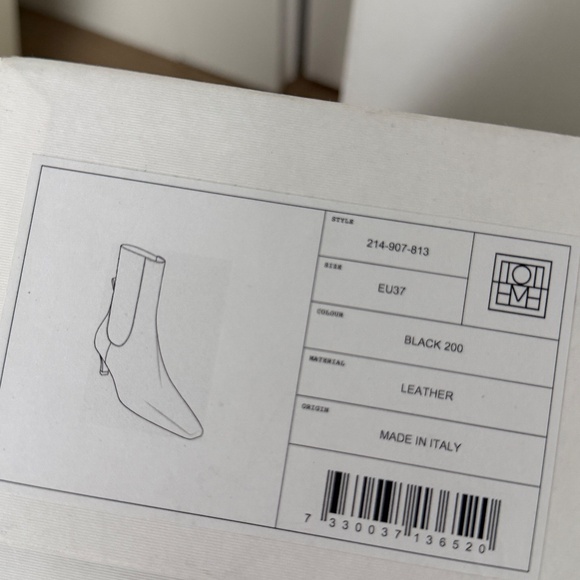 TOTEME mid heel boots, leather - Picture 6 of 6